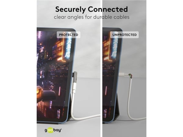 USB-C™-sovitin pystysuora 90° pitkä, USB4™