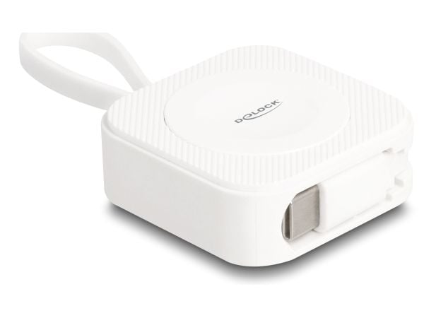 Delock USB Type-C -latausalusta Apple Watchille valkoinen magneettinen