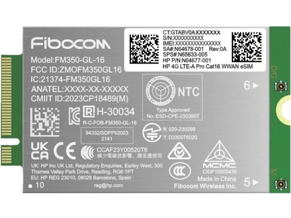HP 4G LTE-Advanced Pro WWAN G11:lle