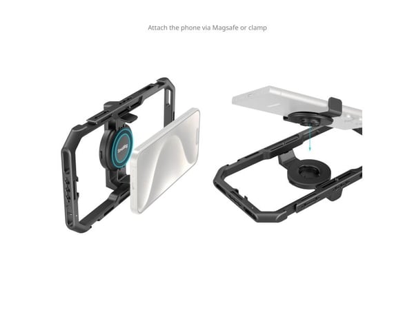 SmallRig 4597, Smarttelefonsett, Sort, Aluminium, Kopper, Plast, Silikon, 512,4 g, 316 mm, 133 mm