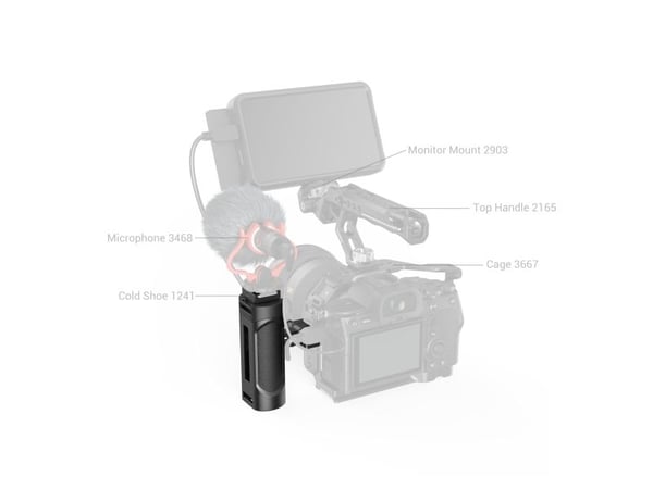 SmallRig 4816, Håndtak, Sort, Akrylonitril-butadien-styren (ABS), Aluminium, Plast, Silikon, Rustfritt stål, 6 kg, 1/4-20", M2.5