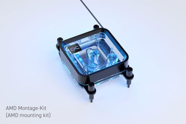 Alphacool Core 1 Aurora LT CPU-jäähdytin, ARGB - Akryyliä