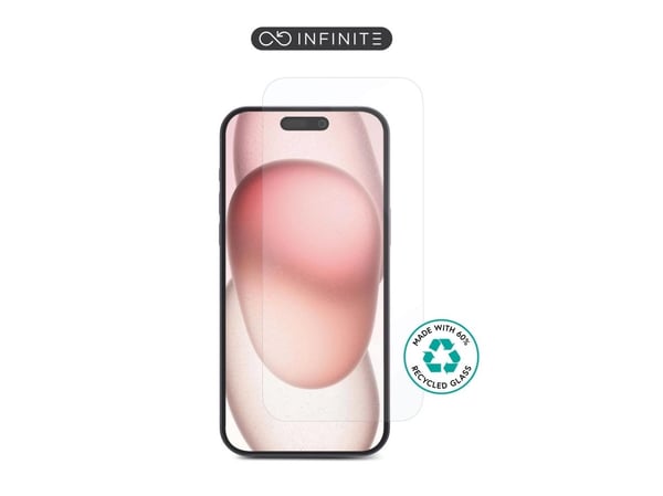 eSTUFF Titan Shield Infinite - Skjermbeskyttelse for mobiltelefon - glass - blank (en pakke 50) - for Apple iPhone 16 Pro Max