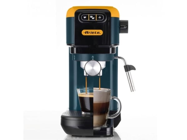 Ariete 1399/16, Espressomaskin, 1,1 l, Malt kaffe, Kaffe pute, 1300 W, Gult