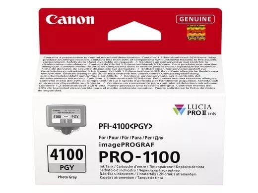 Canon PFI-4100 PGY - 80 ml - fotogrå - original - hengeboks - blekkbeholder - for imagePROGRAF PRO-1100