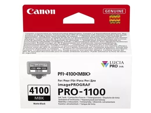 Canon PFI-4100 MBK - 80 ml - matt svart - original - hengeboks - blekkbeholder - for imagePROGRAF PRO-1100