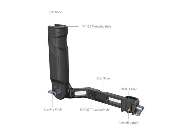 SmallRig 4197B, Håndgrep, DJI, Aluminiumslegering, Plast, Svart, 1/4"-20, RS 3 Mini