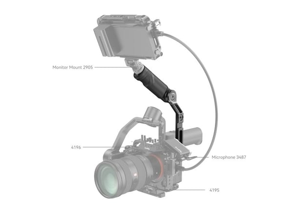 SmallRig 4197B, Håndgrep, DJI, Aluminiumslegering, Plast, Svart, 1/4"-20, RS 3 Mini