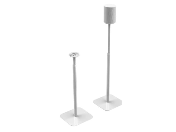 Flexson 10391485, Gulv, Akrylonitril-butadien-styren (ABS), Stål, Hvit, Frittstående, 1 ben, Sonos Era 100, Arc, Beam, Ray, Sub, Sub-Mini?