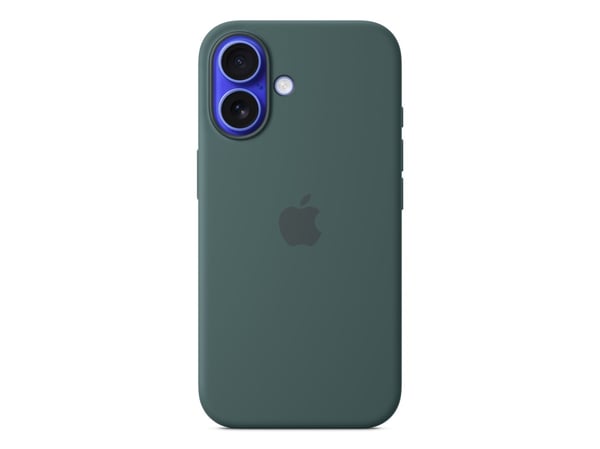 Apple - Baksidedeksel for mobiltelefon - MagSafe-samsvar - silikon - sjøgrønn - for iPhone 16