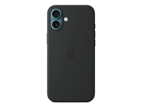 Apple - Baksidedeksel for mobiltelefon - MagSafe-samsvar - silikon - svart - for iPhone 16 Plus