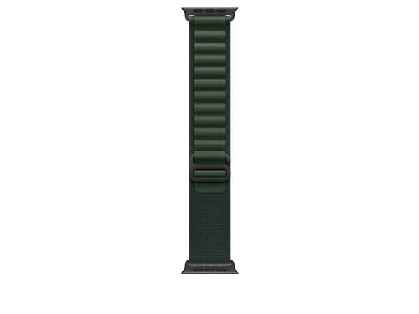 Apple - Sløyfe for smart armbåndsur - 49 mm, svart titanfinish - Liten størrelse - mørk grønn