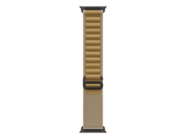 Apple - Sløyfe for smart armbåndsur - 49 mm, svart titanfinish - Medium størrelse - gyllenbrun