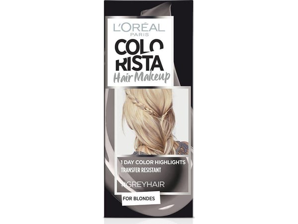 L'Oréal Paris (julkinen) Colorista Hair Make Up, Grå, Grey, Hunstik, Blond, Brun, Rør, 1 stk