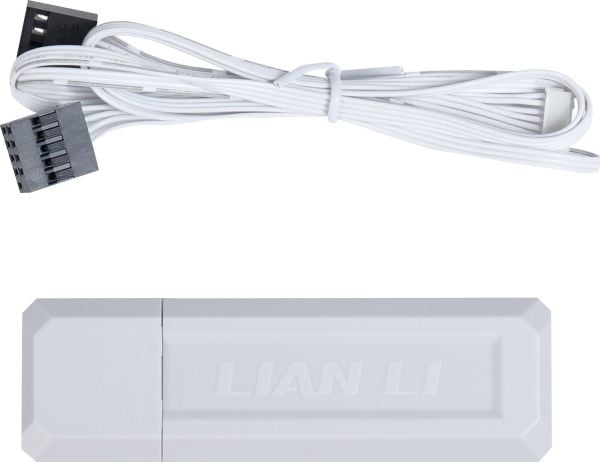Lian Li RF-T-W, RGB-kontroller som kan adresseres, Hvit, 1 stykker