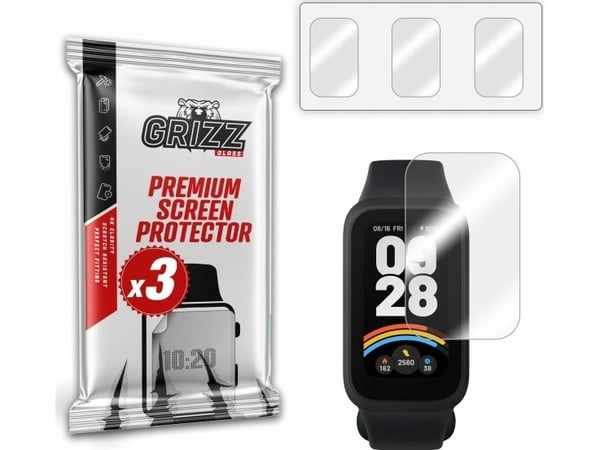 GrizzGlass hydrogel-film Hydrofilm til Xiaomi Smart Band 9 Active