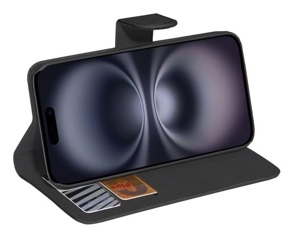 PEDEA 50160990, Lommebok-etui, Apple, iPhone 16 Plus, 17 cm (6.7"), Svart