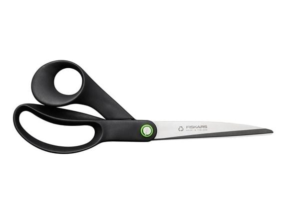 Fiskars 1074546, Voksen, Rett kutt, Enkelt, Svart, Rustfritt stål, Rustfritt stål, Universal