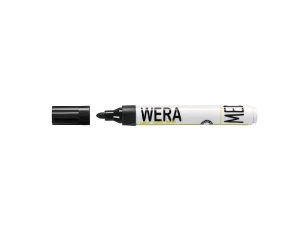 Whiteboardmarker, BNT Wera, 1-3MM Rund spids, sort, non-permanent - (12 stk.)