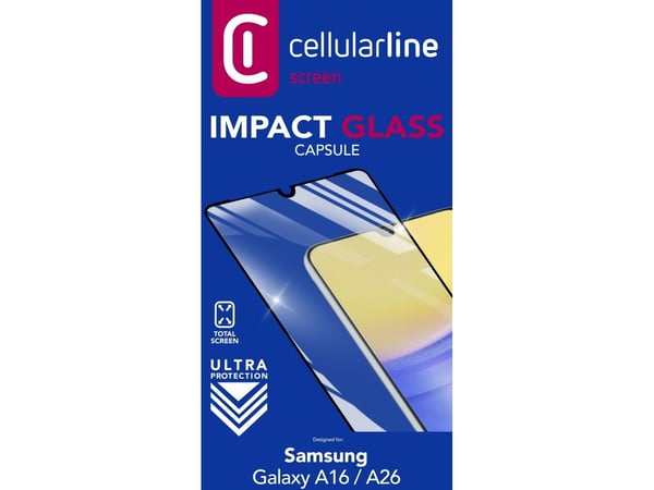 Cellularline 8018080489808, Samsung, Galaxy A16, Slagbestandig, Ripebestandig, Sjokkresistent, Gjennomsiktig, 1 stykker