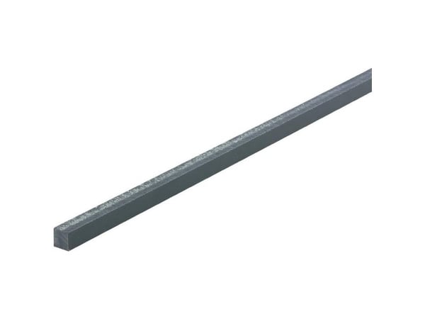 PVC firkantprofil (L x B x H) 500 x 10 x 10 mm - 1 stk