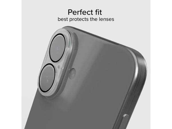 SBS TED3OCAMGLIP16, Apple, iPhone 16, iPhone 16 Plus, iskunkestävä, iskunkestävä, musta, läpinäkyvä, 1 kpl