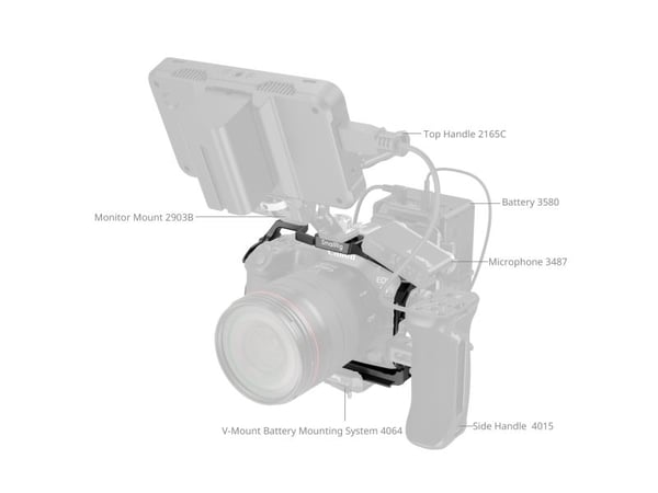 SmallRig 4978, 153 mm, 57,3 mm, 115 mm, 157,7 g, 180 mm, 137 mm