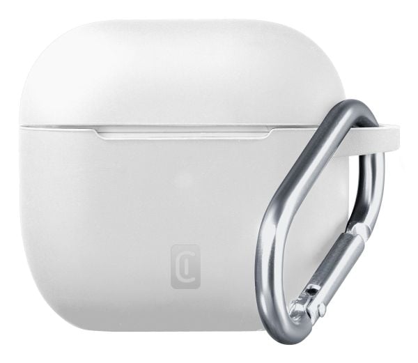 Cellularline 8018080489662, Overtrekk, Hvit, Apple, AirPods 4, AirPods 4 ANC, Silikon, Skittbestandig, Fallbestandig, Ripebestandig