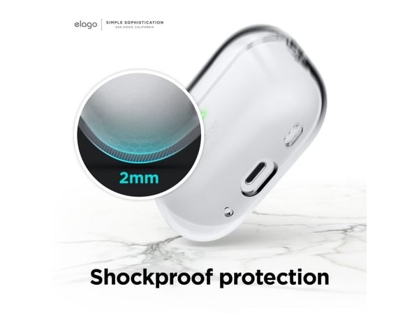 Elago Elago AirPods Pro 2 Nylon Strap TPU Shell Case - Nylon Strap TPU Shell Case for AirPods Pro 2 vaaleanpunainen - Taattu turvallisuus. yksinker...