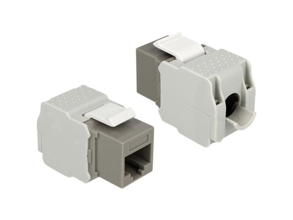 Delock - Modulinnlegg - CAT 6 - UTP - RJ-45 - grå
