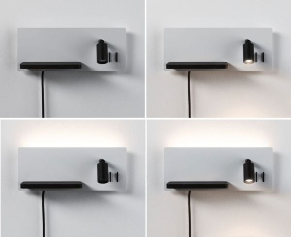 Paulmann Serra, innfelt, 1 pære(r), 2700 K, IP20, svart