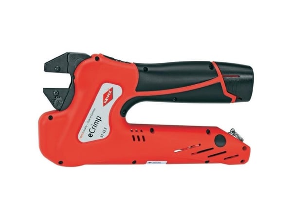 KNIPEX eCrimp-järjestelmäpihdit vaihdettaville puristuslaitteille, 12 V:n jännite