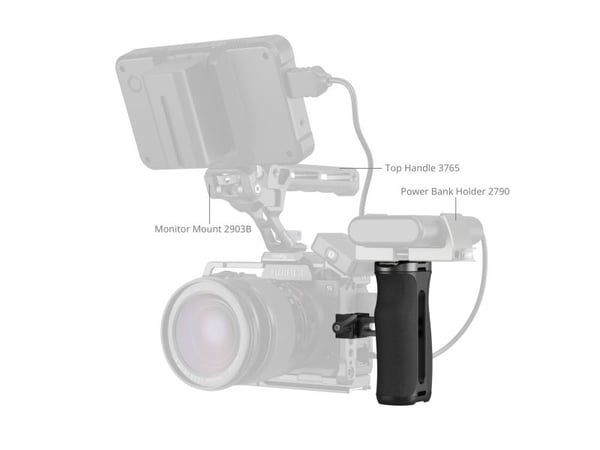 SmallRig 4840, Handgrepp för digitalkamera, Svart, Gjuten aluminium, Silikon, 68 mm, 53,8 mm, 105,5 mm