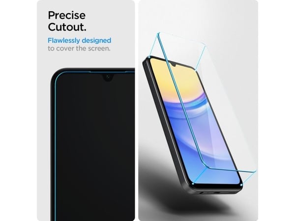 Spigen GLAS.tR Slim, Samsung, Galaxy A16 (2024), Galaxy A16 5G (2024), Ripebestandig, Gjennomsiktig, 2 stykker