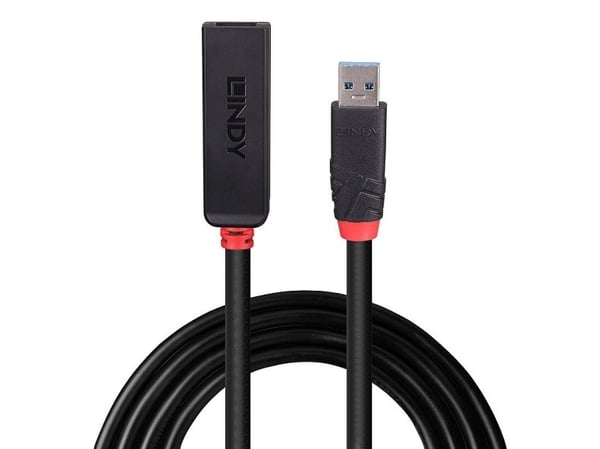 Lindy 43402, USB 3.2 Gen 1 (3.1 Gen 1) Type-C, USB 3.2 Gen 1 (3.1 Gen 1) Type-C, 5000 Mbit/s, Svart, Akrylonitril-butadien-styren (ABS), Rund kabel