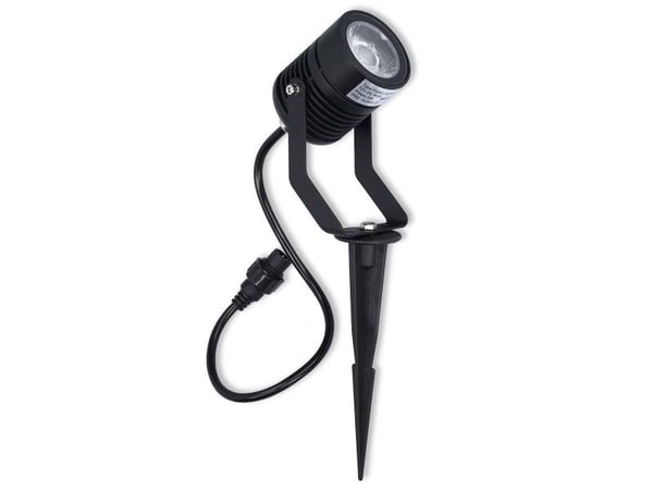 Nedis ZBLOS10RGBW3, Utendørs bakkebelysning, Sort, Aluminium, IP65, Hage, Gressplen, Gangsti, Terrasse, Gulvmontering