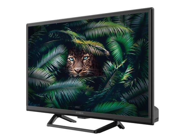 Strong SRT 24HE4023C, 61 cm (24"), 1366 x 768 pikseliä, HD, LCD, DVB-T2, DVB-C, DVB-S2, musta