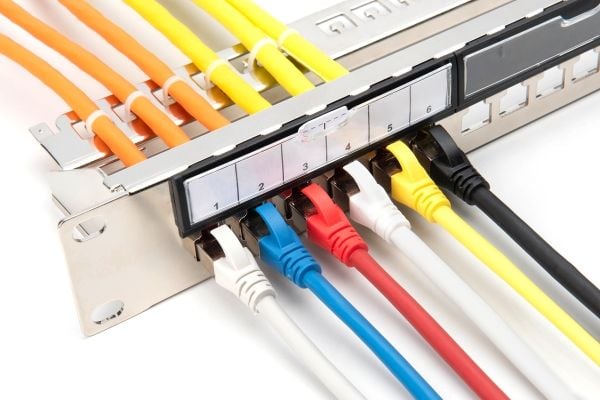DIGITUS - Pluggbord (blankt) - modular - rackmonterbar - skjermet - svart, RAL 9005 - 1U - 19" - 24 porter
