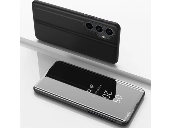 Hard flip-deksel til Samsung Galaxy S23 FE Clear View - svart