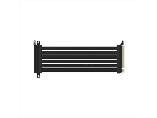 Ssupd riser flat flatkabel – PCIe 4.0, 270mm, svart