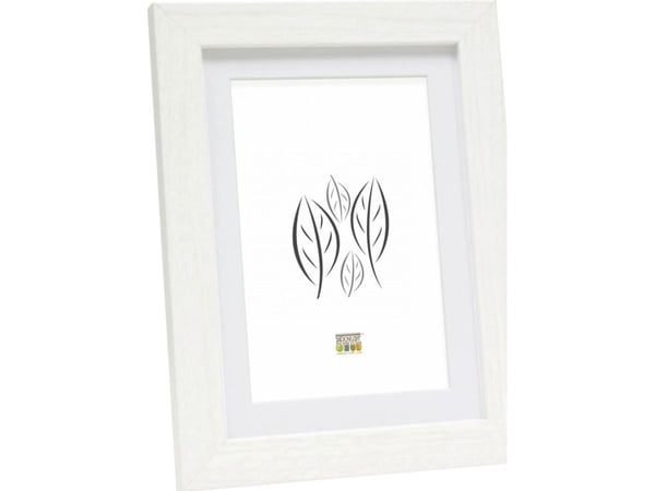 Deknudt bildeframe S66KF1 P1 15x20 tre hvit med passepartout