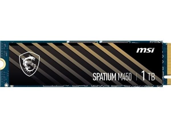 MSI SPATIUM M450 - SSD - 1 TB - intern - M.2 2280 - PCIe 4.0 x4 (NVMe)