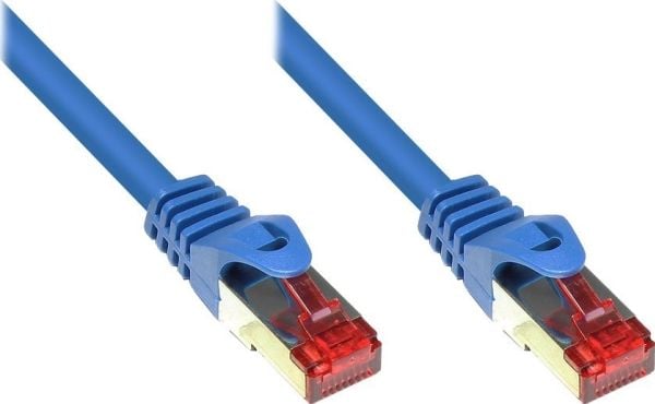 RNS® patchkabel med låsebeskyttelse, Cat. 6, S/FTP, PiMF, PVC, 250MHz, blå, 25 m, Good Connections (8060-250B) RNS® patchkabel med låsebeskyttelse, Cat. 6, S/FTP, PiMF, PVC, 250MHz, blå, 25 m, Good Connections (8060-250B)
