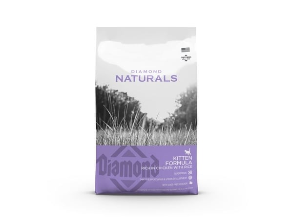 Diamond Naturals Kitten Chicken with Rice 7,5 kg - Best før 1/4-2025