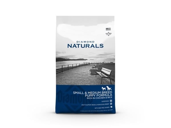 Diamond Naturals Small & Medium valpfoder kyckling & ris 15 kg