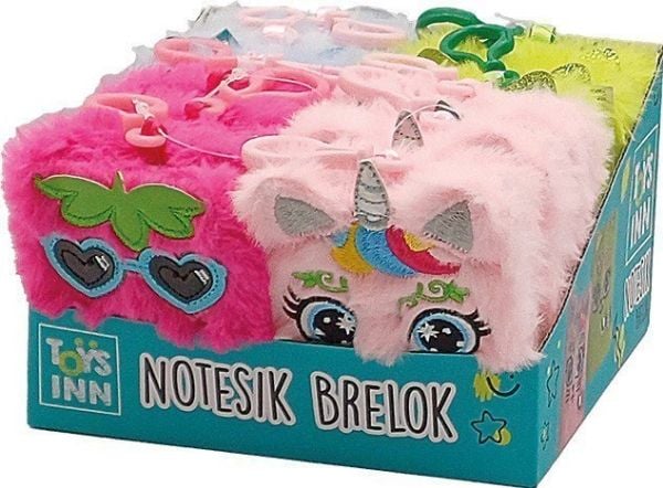 Notebook Fluffy nøkkelring 8547 STNUX p12, blandingspris for 1 stk