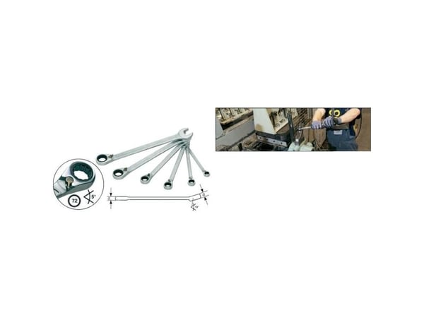 HAZET 606/6-1, 21,22,24,27,30,32 mm, Krom, Krom, 13°, 3,8 kg, 6 styck