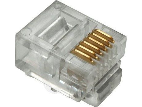 Solarix Liitin RJ12 CAT3 UTP 6p6c suojaamaton kaapelille RJ12 CAT3 UTP 6p6c suojaamaton kaapeli