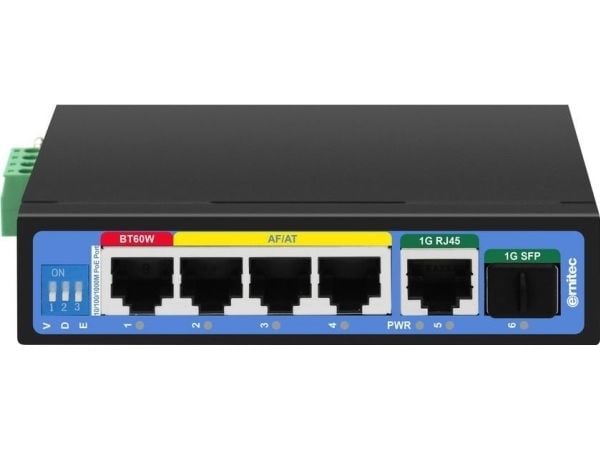 Ernitec ELECTRA-U06-1GB, Hallitsematon, Gigabit Ethernet (10/100/1000), Power over Ethernet -tuki