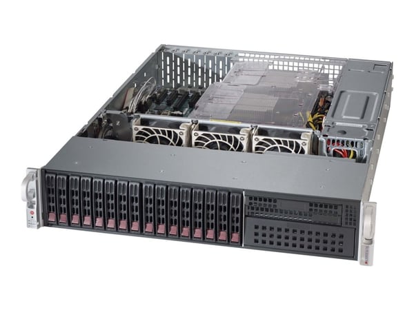Supermicro SC213 BAC8-R1K23LPB - Kan monteras i rack 2U - utökad ATX - SATA/SAS - hot-swap 1200 Watt - svart